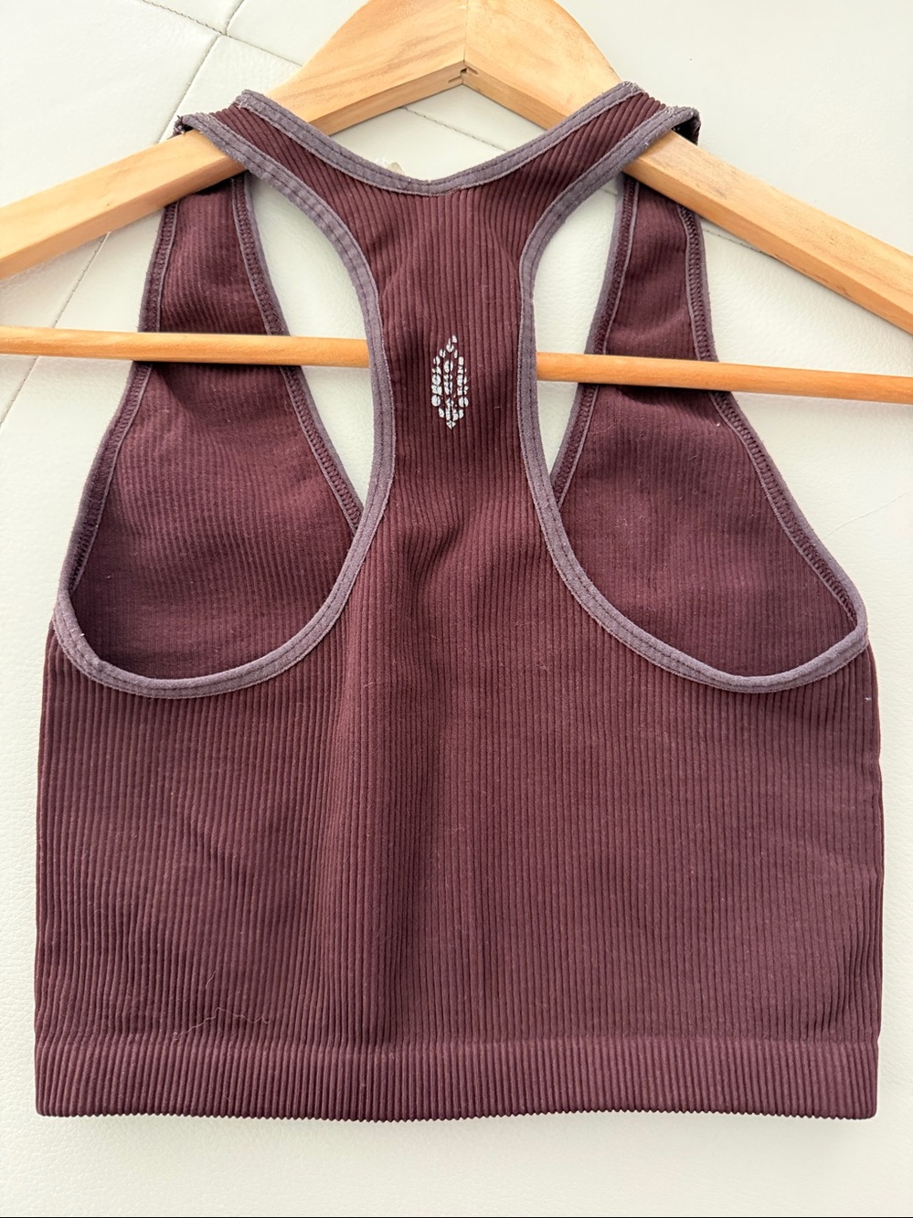 Women's Ribbed Racerback Bralette - Picture 5 of 6